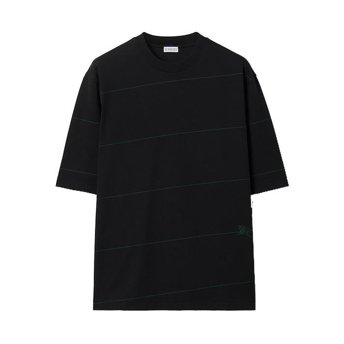 BURBERRY / バーバリー ストライプト コットン Tシャツ メンズ 半袖