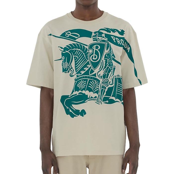 BURBERRY / バーバリー EKD ビッグ プリント コットン Tシャツ メンズ 半袖