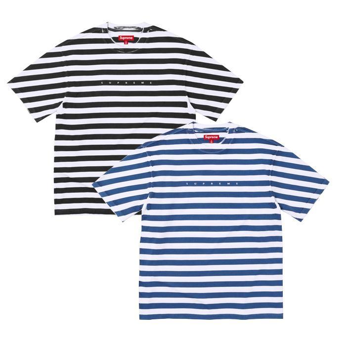 Supreme / シュプリーム オーバープリント ストライプ 半袖 Tシャツ メンズ