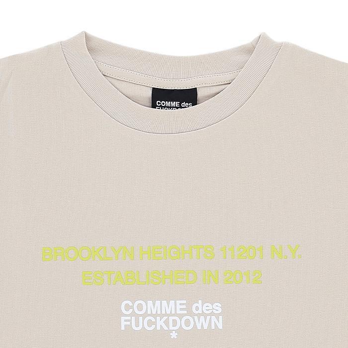 COMME des FUCKDOWN / コムデファックダウン フロント ロゴ プリント Tシャツ メンズ 半袖