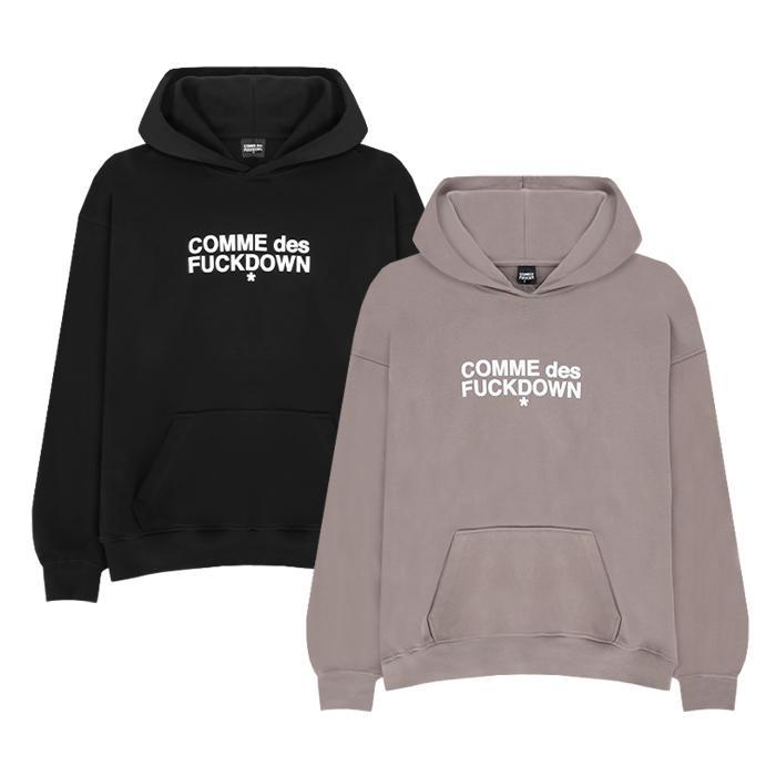 COMME des FUCKDOWN / コムデファックダウン ロゴ フーディー メンズ 長袖