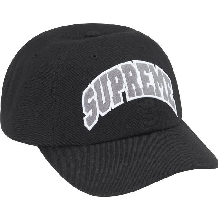 Supreme / シュプリーム フェルト アークロゴ 6パネル キャップ メンズ 402fw24h50