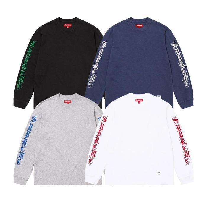 Supreme / シュプリーム オールドイングリッシュロゴカットソー 長袖 fw24kn32