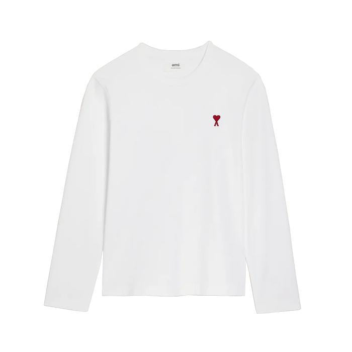 AMI Paris / アミパリス オーガニックコットン ヘビージャージー ロングスリーブ Tシャツ アミデコア メンズ