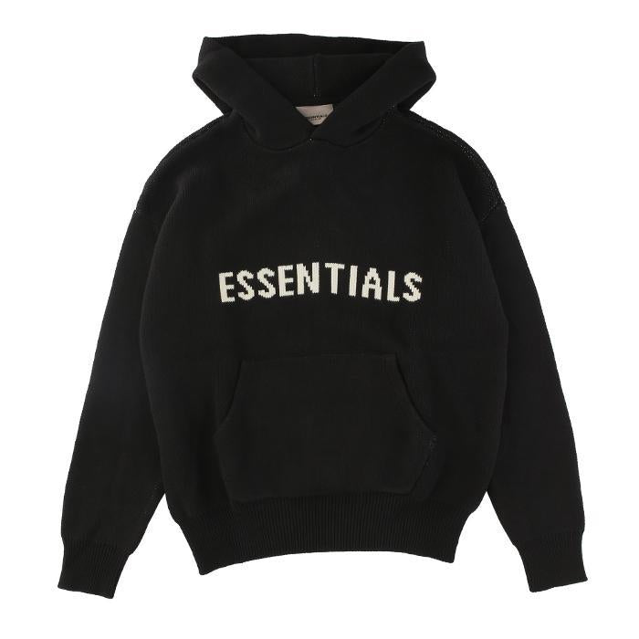 ESSENTIALS / エッセンシャルズ フロント ロゴ ニット パーカー ユニセックス fogfrontlogohoo