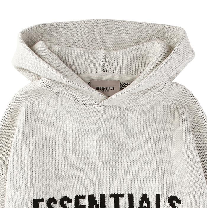 ESSENTIALS / エッセンシャルズ フロント ロゴ ニット パーカー ユニセックス fogfrontlogohoo