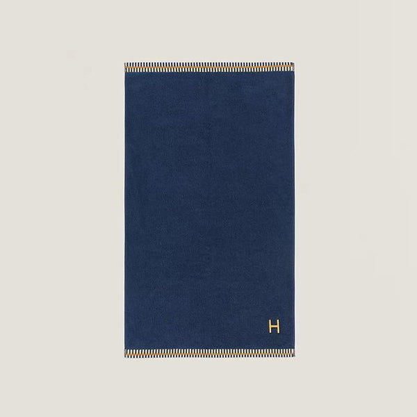 エルメス/HERMES H刺繍 ワンポイント バスタオル H103845M h103845m