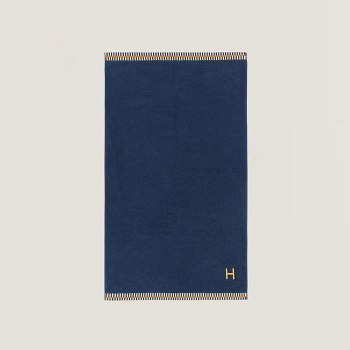 エルメス/HERMES H刺繍 ワンポイント　バスタオル　H103845M