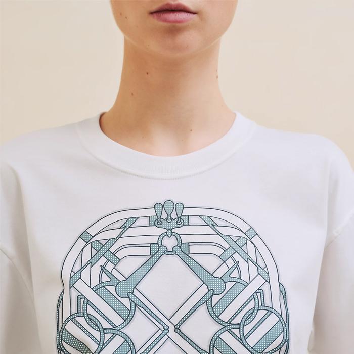 HERMES / エルメス マキシ Tシャツ カルトゥッシュ レディース