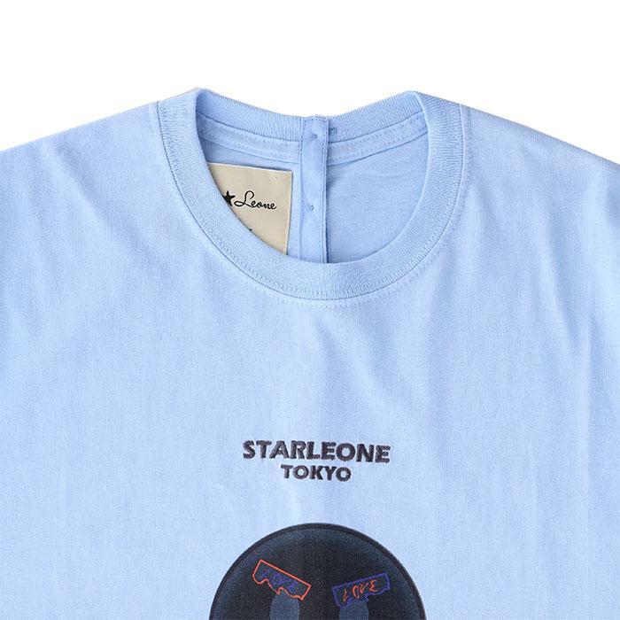 StarLeone / スターレオーネ ラブ ブラック スマイル Tシャツ 半袖 lcts033