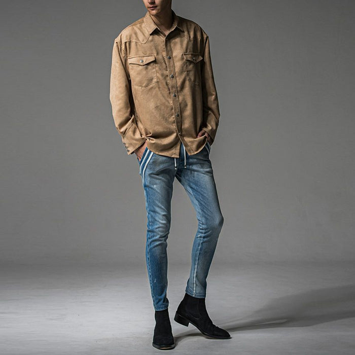 RESOUND CLOTHING / リサウンドクロージング EX デニム ジャージー パンツ RC37-ST-014D-a 502rc37st014da