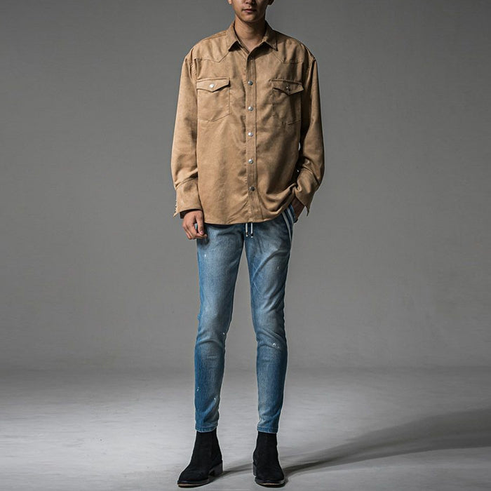 RESOUND CLOTHING / リサウンドクロージング EX デニム ジャージー パンツ RC37-ST-014D-a 502rc37st014da