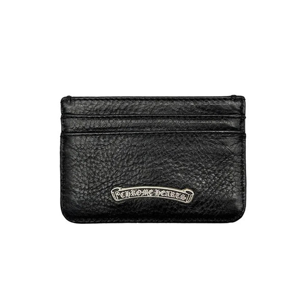 CHROME HEARTS / クロムハーツ スクロール ダブル サイド レザー カード ケース scrollcardcace