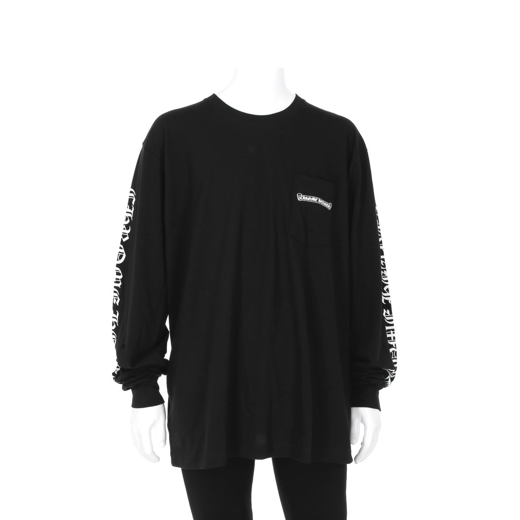 CHROME HEARTS / クロムハーツ スクリプト スクロール ロゴ ロングスリーブ Tシャツ scrolllt2