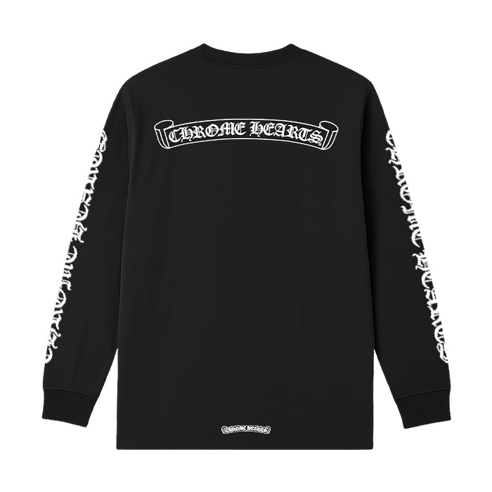 CHROME HEARTS / クロムハーツ スクリプト スクロール ロゴ ロングスリーブ Tシャツ scrolllt2
