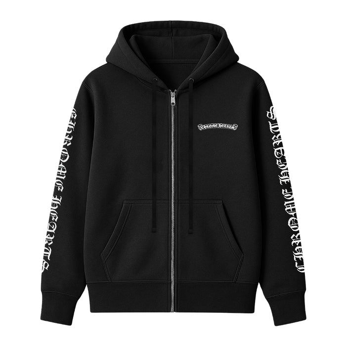 CHROME HEARTS / クロムハーツ スクロール ロゴ ジップアップ