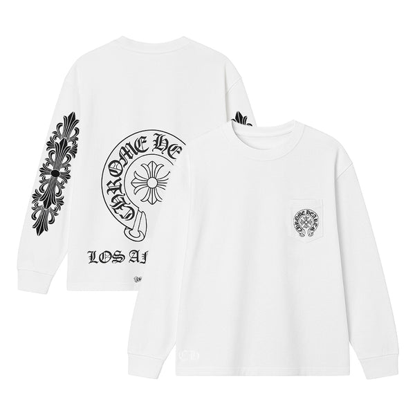 【LA限定モデル】 CHROME HEARTS / クロムハーツ LA シューホース ロング スリーブ Tシャツ shoehorselalt