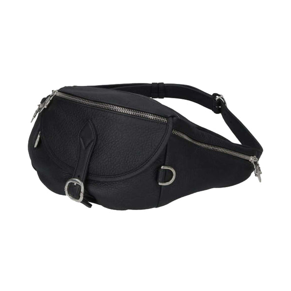 CHROME HEARTS / クロムハーツ #1 スナットパック レザー ブラック ボディ バッグ snatpavklerbk