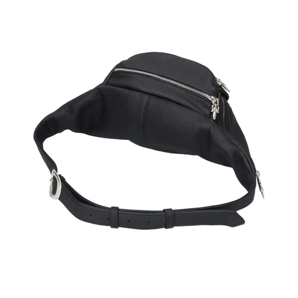 CHROME HEARTS / クロムハーツ #1 スナットパック レザー ブラック ボディ バッグ snatpavklerbk