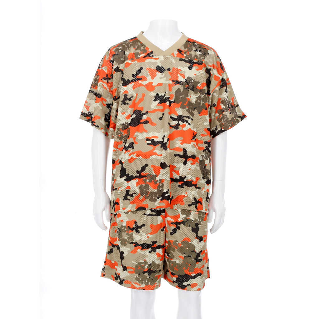 DENIM TEARS / デニムティアーズ カモ コットンリース メッシュ フットボール トップ ss25tkj1249