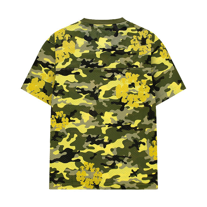 DENIM TEARS / デニムティアーズ カモ コットンリース メッシュ フットボール トップ ss25tkj1249