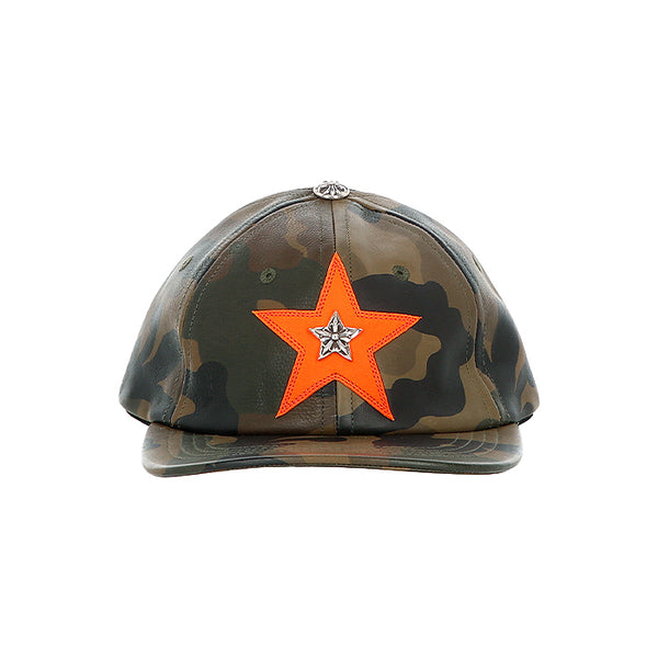 CHROME HEARTS / クロムハーツクロムハーツ スター パッチ レザー ハット stsrleathercap