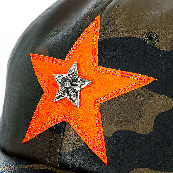 CHROME HEARTS cap star leather キャップ CHROME HEARTS（クロムハーツ） STR CAMO LEATHER CAP スターパッチ