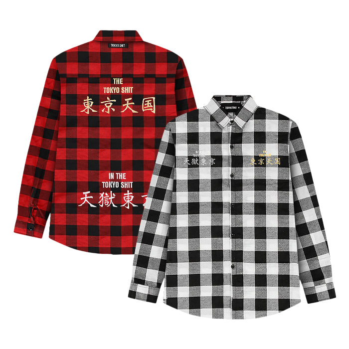 TOKYO SHIT / トウキョウシット 天国天獄 エンブロイド シャツ tengokuenbroids
