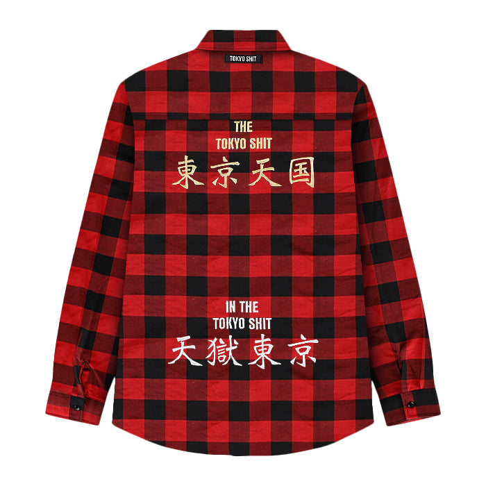TOKYO SHIT / トウキョウシット 天国天獄 エンブロイド シャツ tengokuenbroids