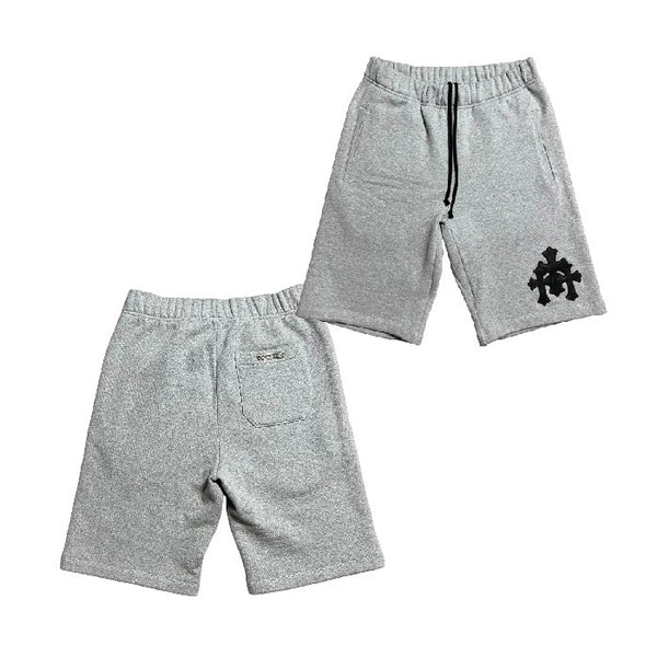 CHROME HEARTS / クロムハーツ 3 セメタリー クロス パッチ スウェット ショーツ tripcrossynot