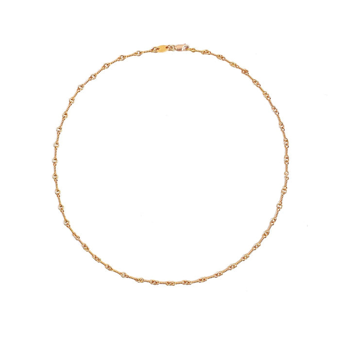 CHROME HEARTS / クロムハーツ 22K ツイスト チェーン 18インチ