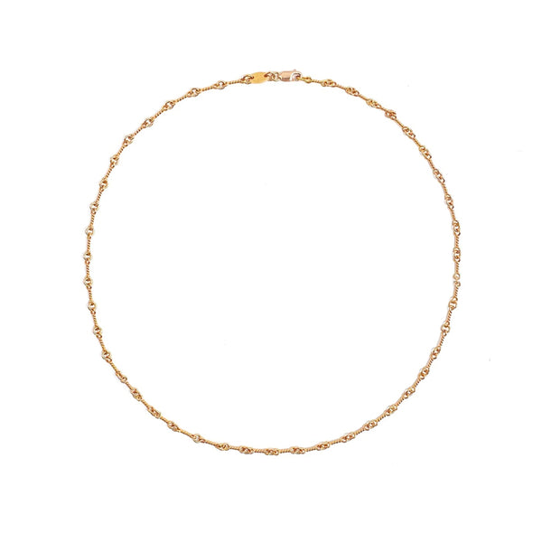 CHROME HEARTS / クロムハーツ 22K ツイスト チェーン 18インチ twistchain18