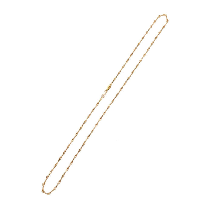 CHROME HEARTS / クロムハーツ 22K ツイスト チェーン 18インチ