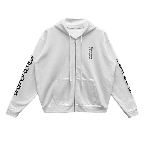 CHROME HEARTS / クロムハーツ モノグラム バーティカル ロゴ ジップ アップ フーディー verticallogozip