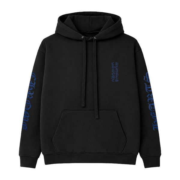 CHROME HEARTS / クロムハーツ バーティカル ロゴ プルオーバー フーディー Mサイズ vtclogobkblm
