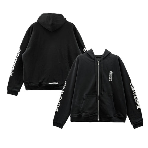 CHROME HEARTS / クロムハーツ バーティカル ロゴ ジップアップ フーディー vtclogozippk